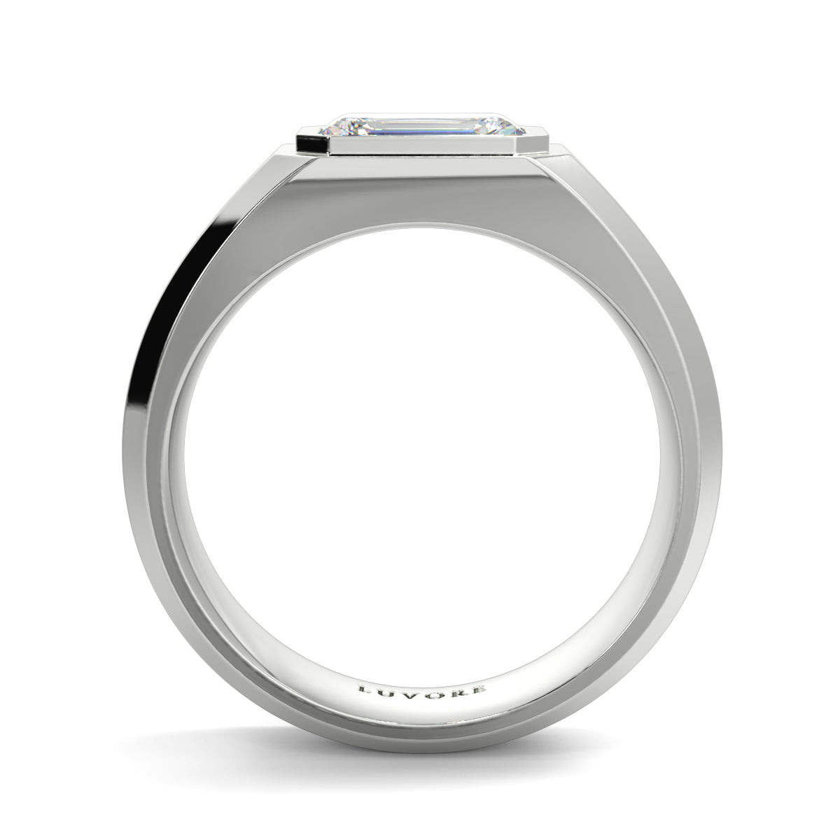 Single Stone Emerald Eternity Ring