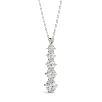 Diamond necklace on a white background hatton graden yb jewellers