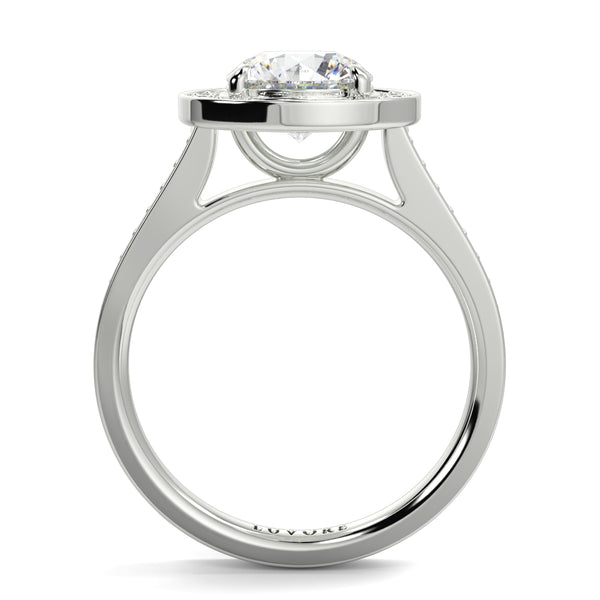 Lillian - 1.0 CT - Round Halo Ring
