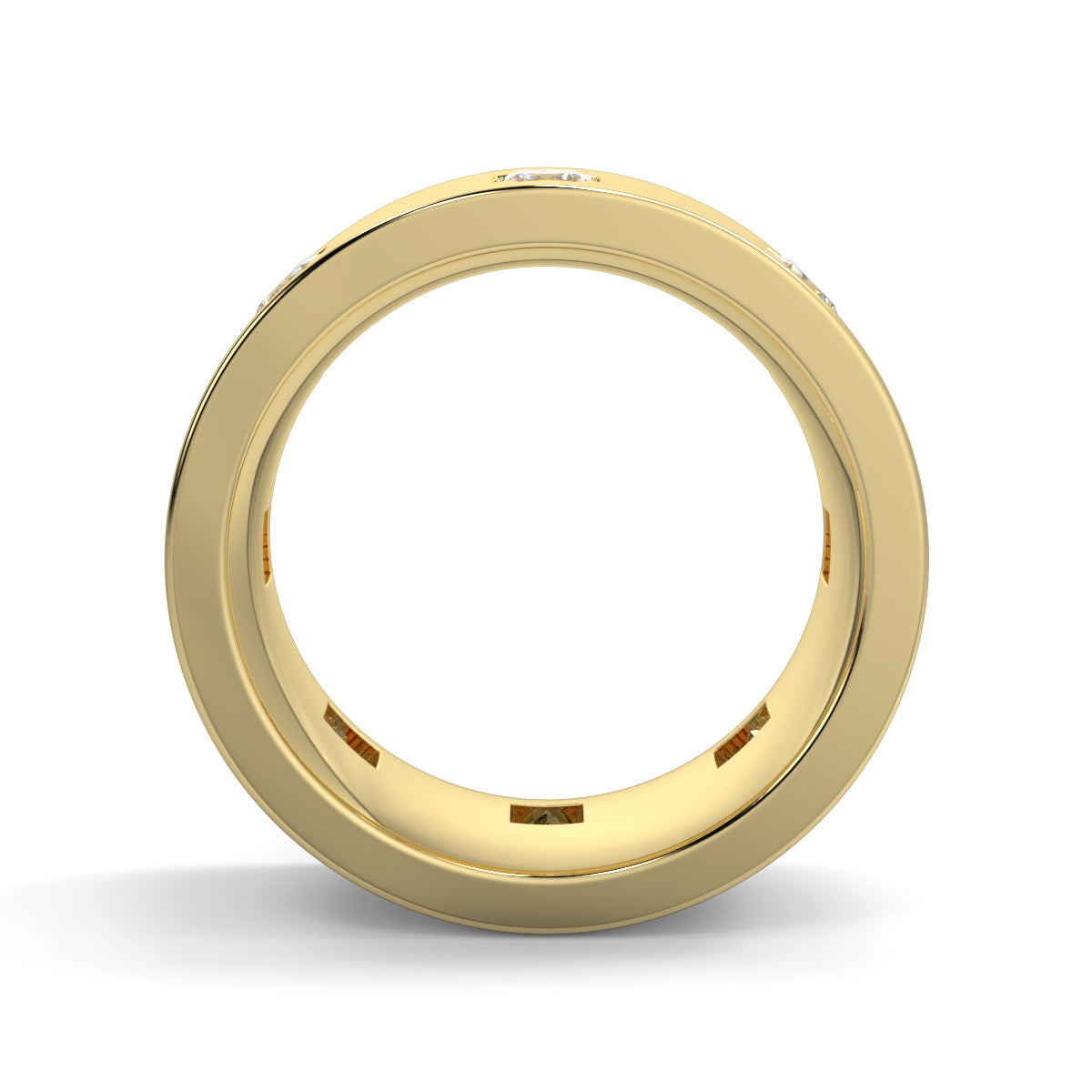 Princess Cut - 6.00mm - Gents Wedding Band