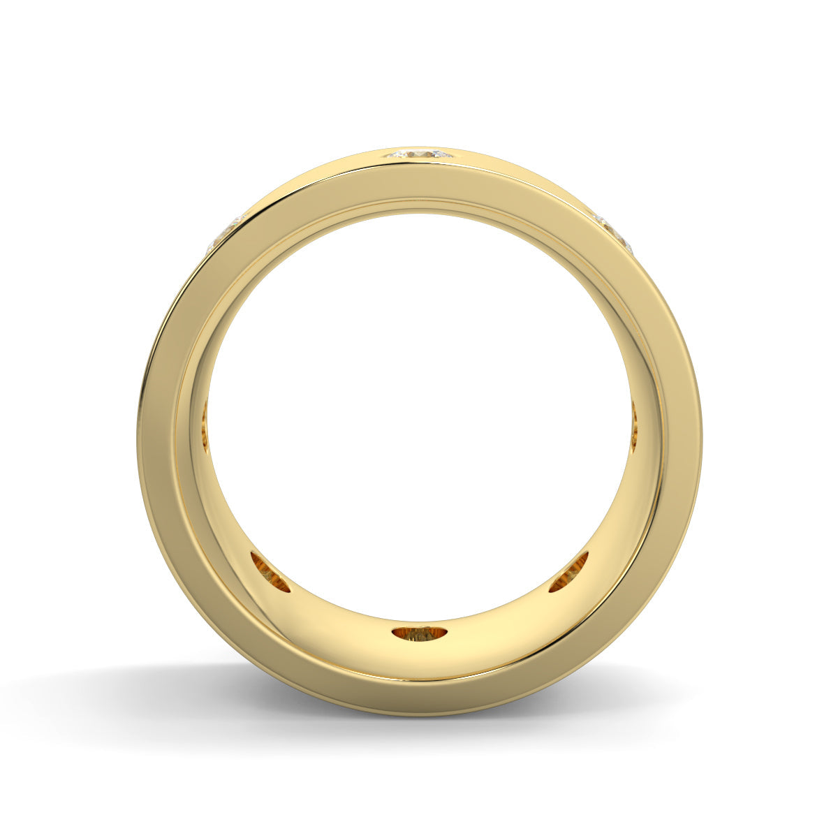 Round Diamond - 6.00mm - Gents Wedding Band