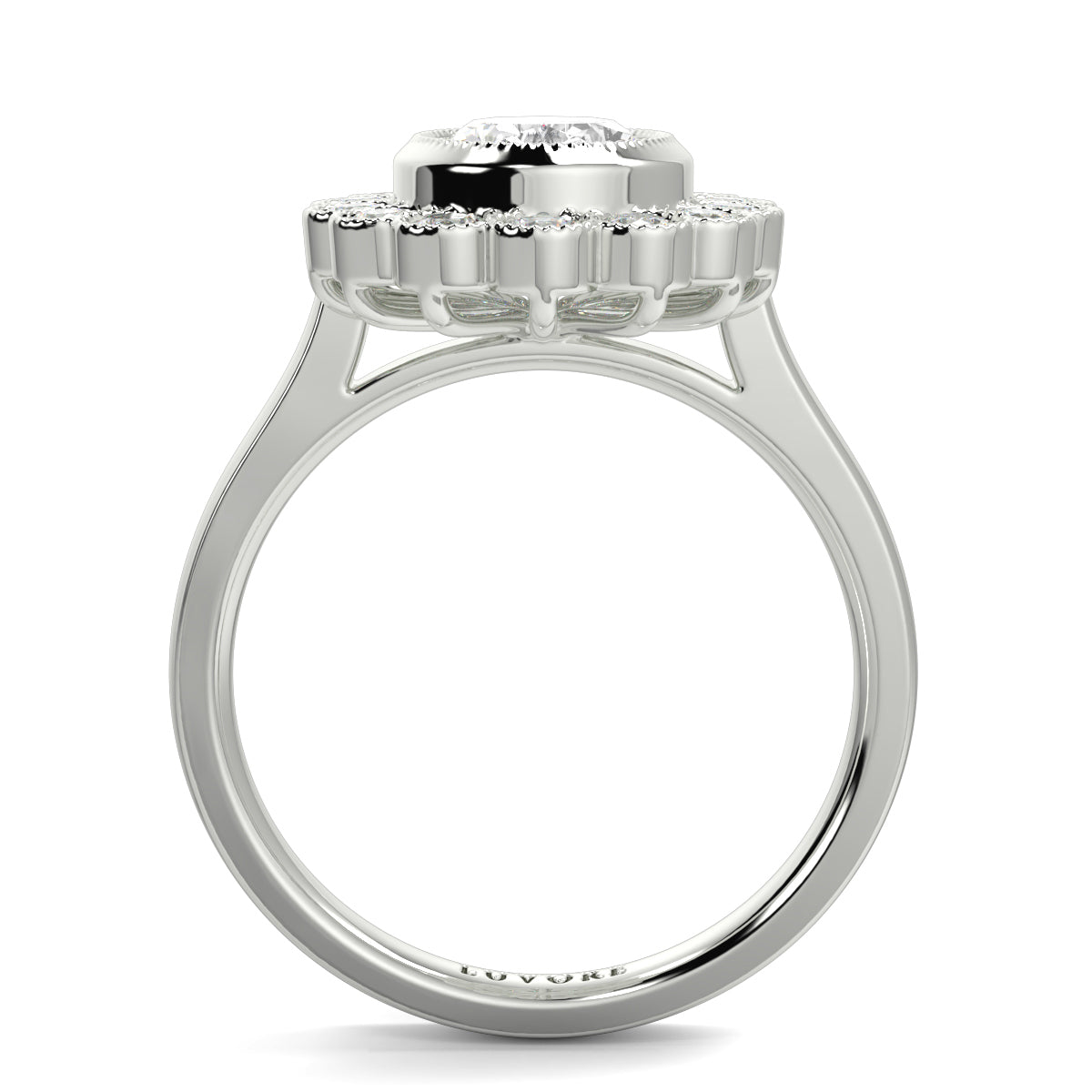 Diana - Cluster Halo - Ring Mount