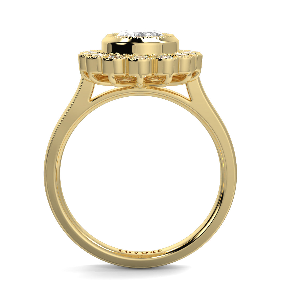 Diana - Cluster Halo - Ring Mount