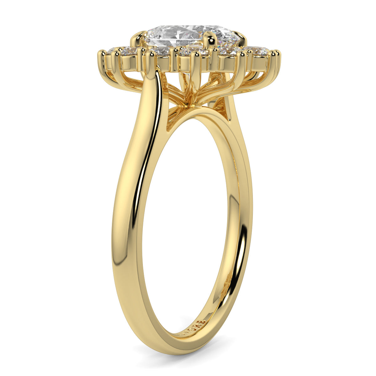 Diana - Cluster Halo - Ring Mount