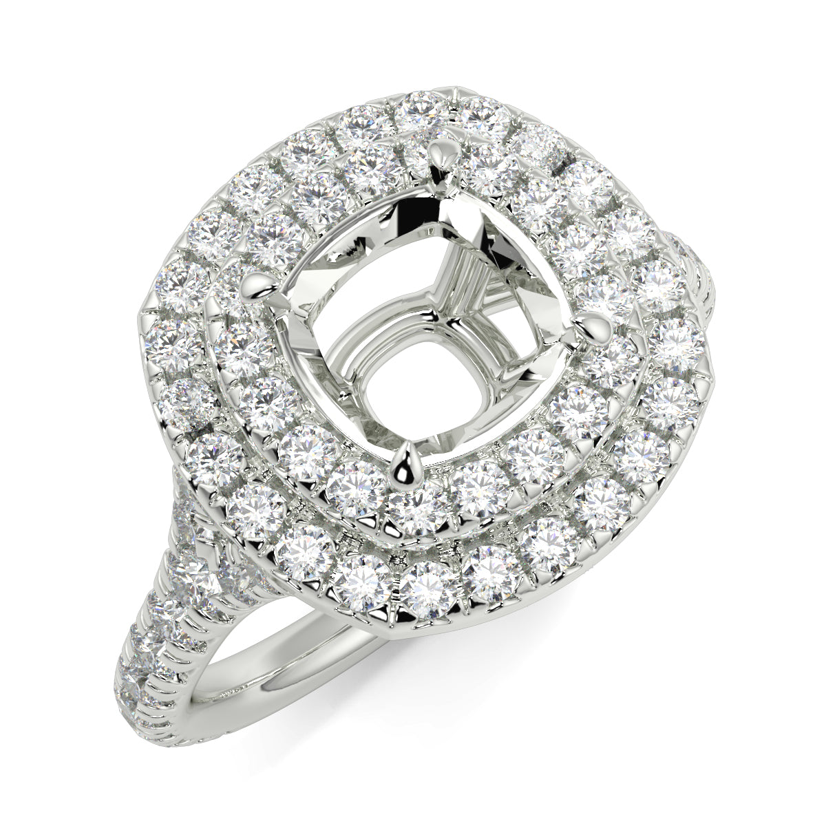 Lyra - Double Halo - Ring Mount