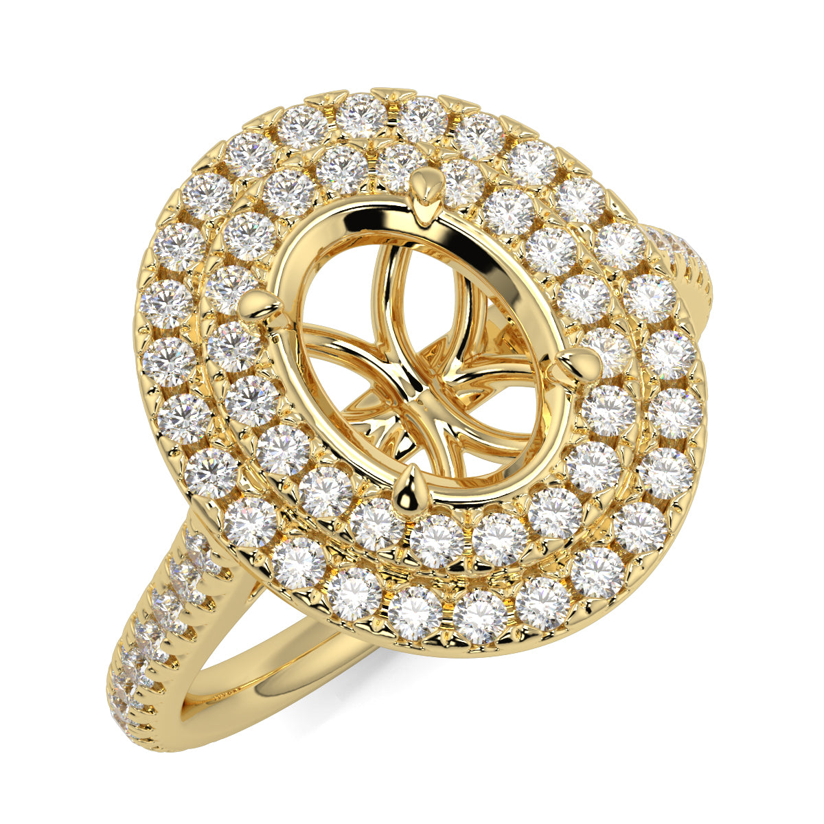 Lyra - Double Halo - Ring Mount