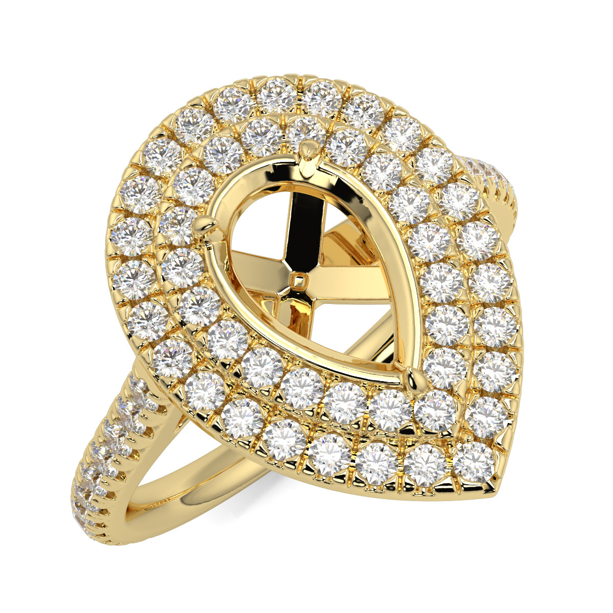 Lyra - Double Halo - Ring Mount