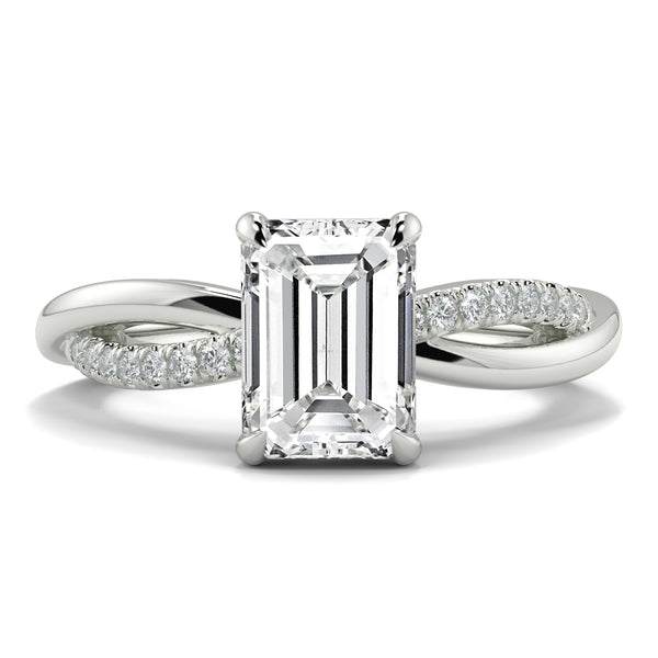 Odile - 2.0 Ct - Emerald Diamond Ring