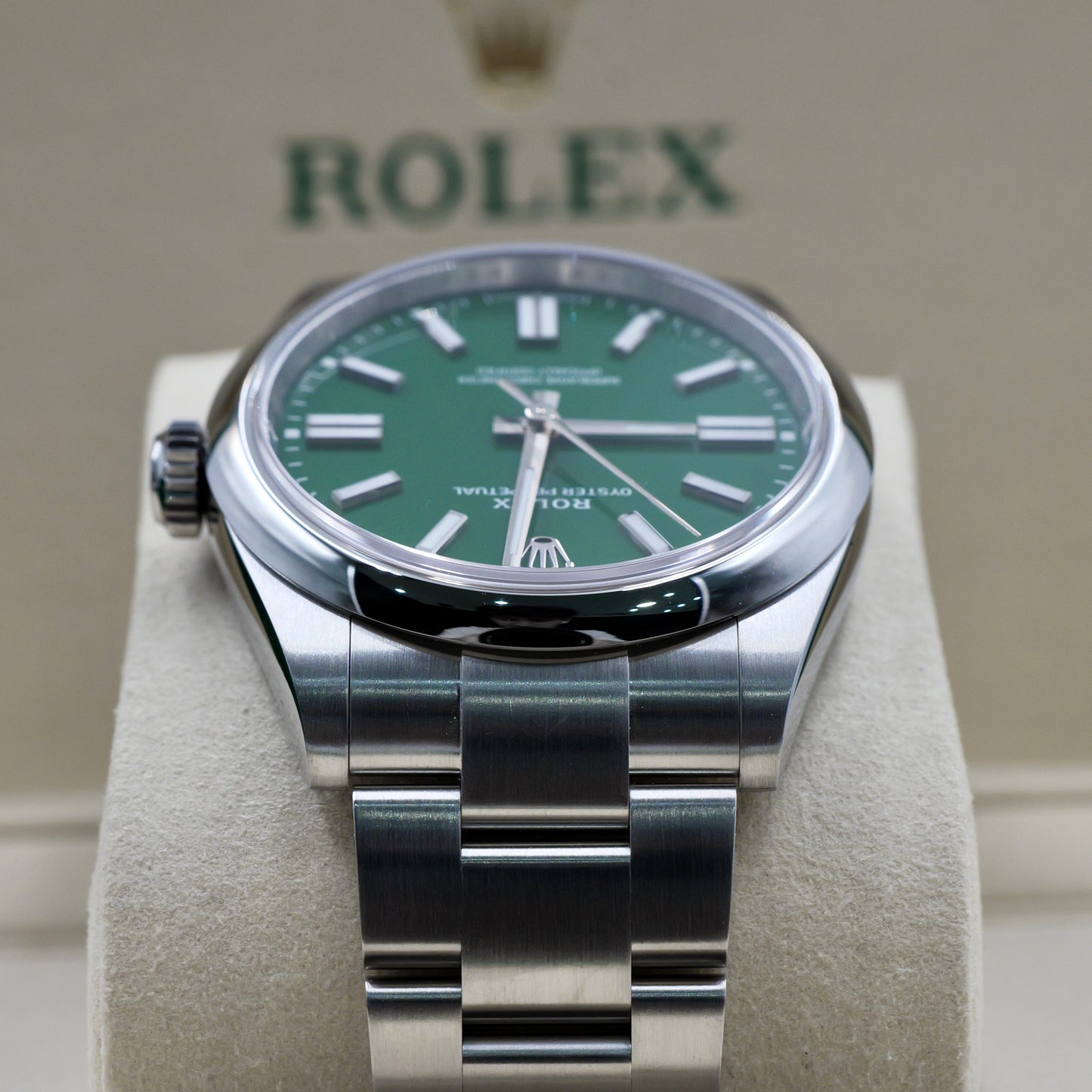 Rolex Oyster Perpetual 41 Green Dial 134300 - Full Set (2025)