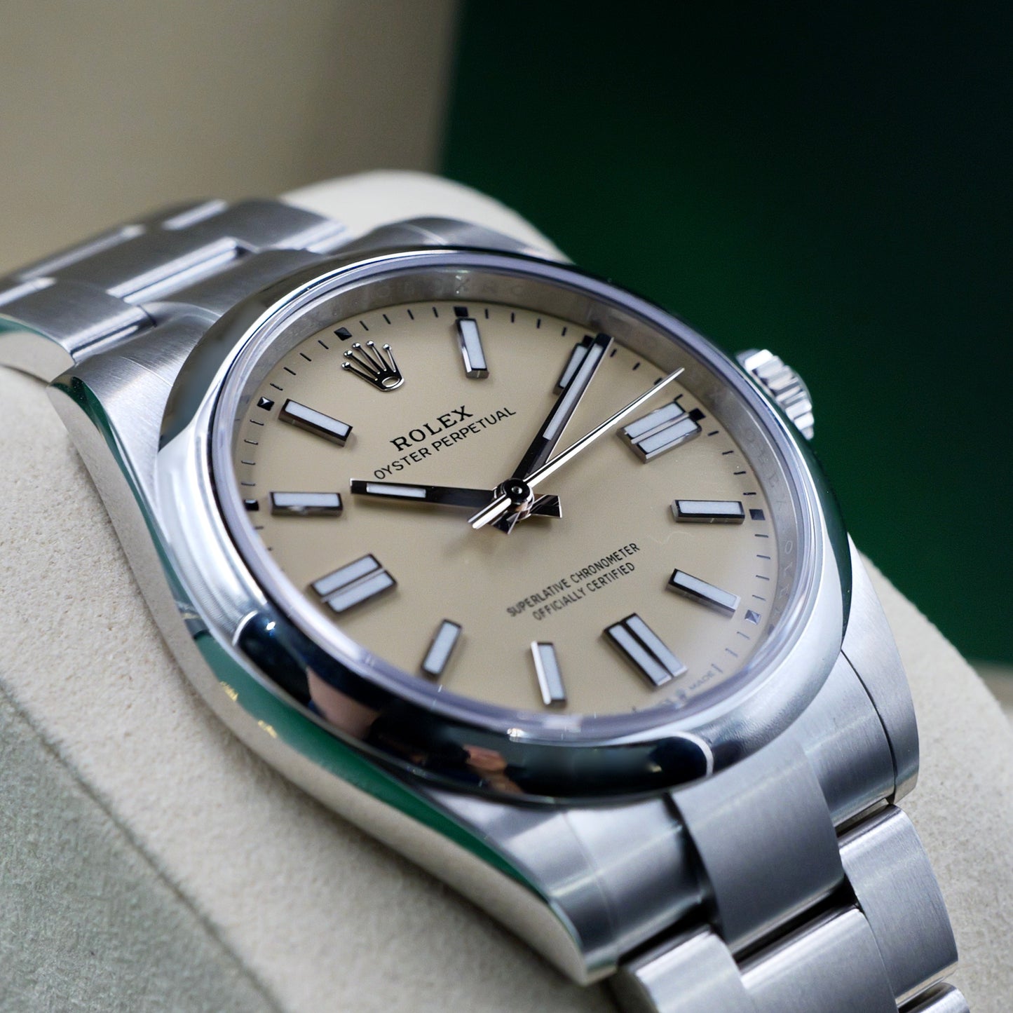 Rolex Oyster Perpetual 41 Beige Dial 134300 - Full Set (2025)