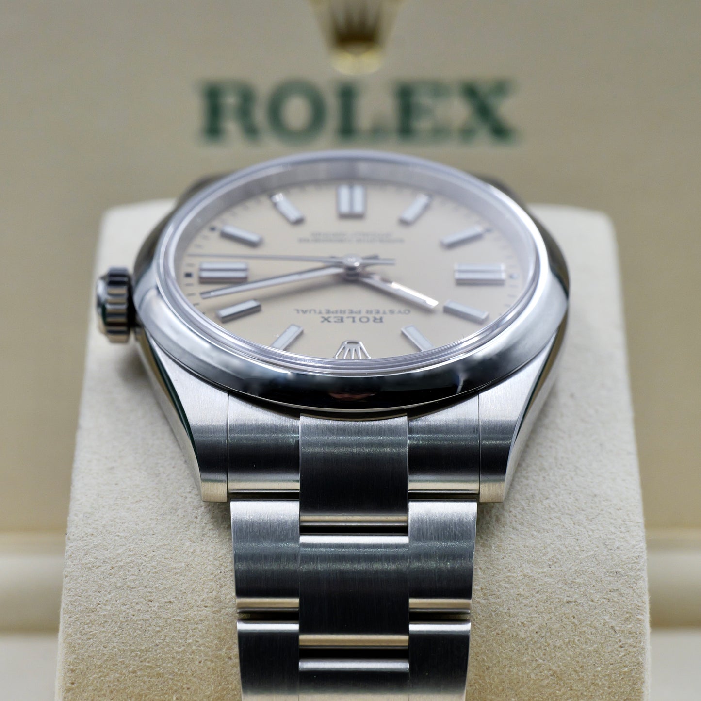 Rolex Oyster Perpetual 41 Beige Dial 134300 - Full Set (2025)