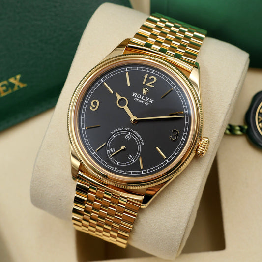 Rolex 1908 18K Yellow Gold Settimo bracelet 52508 Full Set 2025