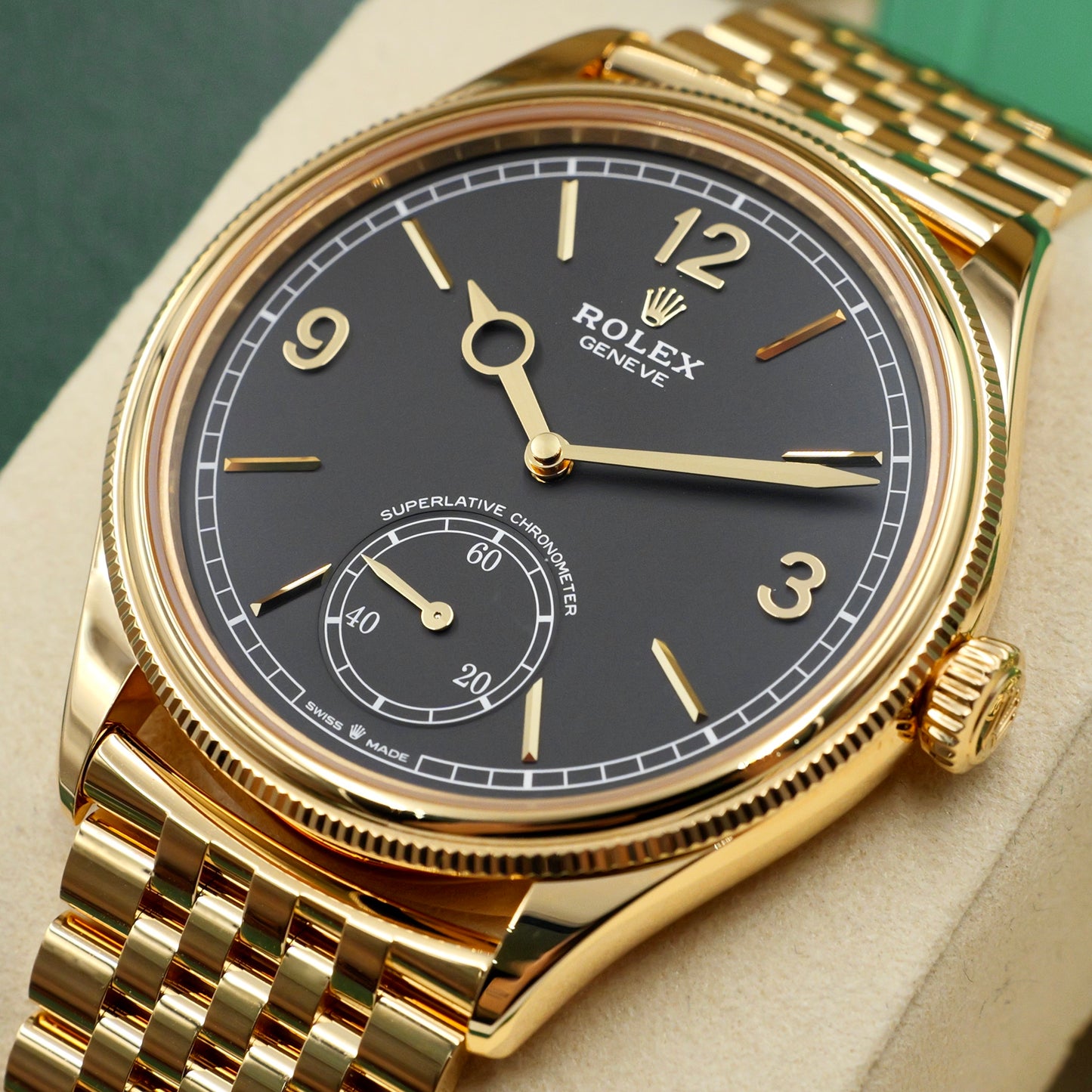 Rolex 1908 18K Yellow Gold Settimo bracelet 52508 Full Set 2025