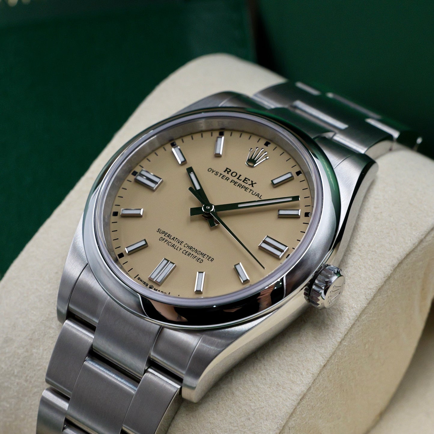 Rolex Oyster Perpetual 41 Beige Dial 134300 - Full Set (2025)