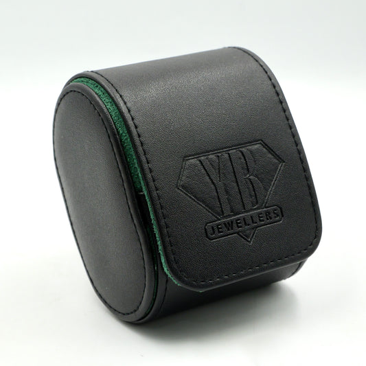 Single Watch Travel Case - Black/Green