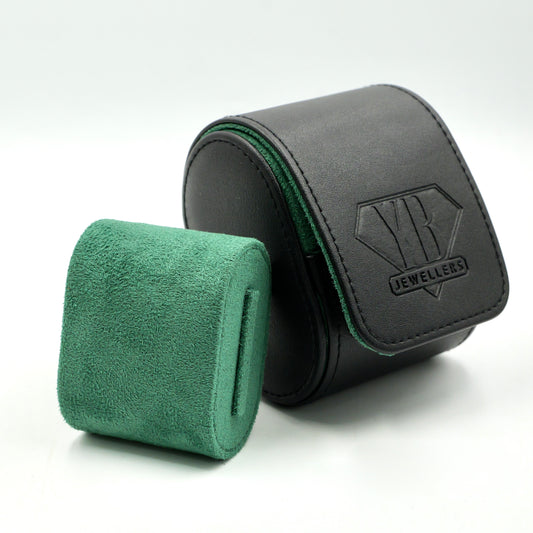 Single Watch Travel Case - Black/Green