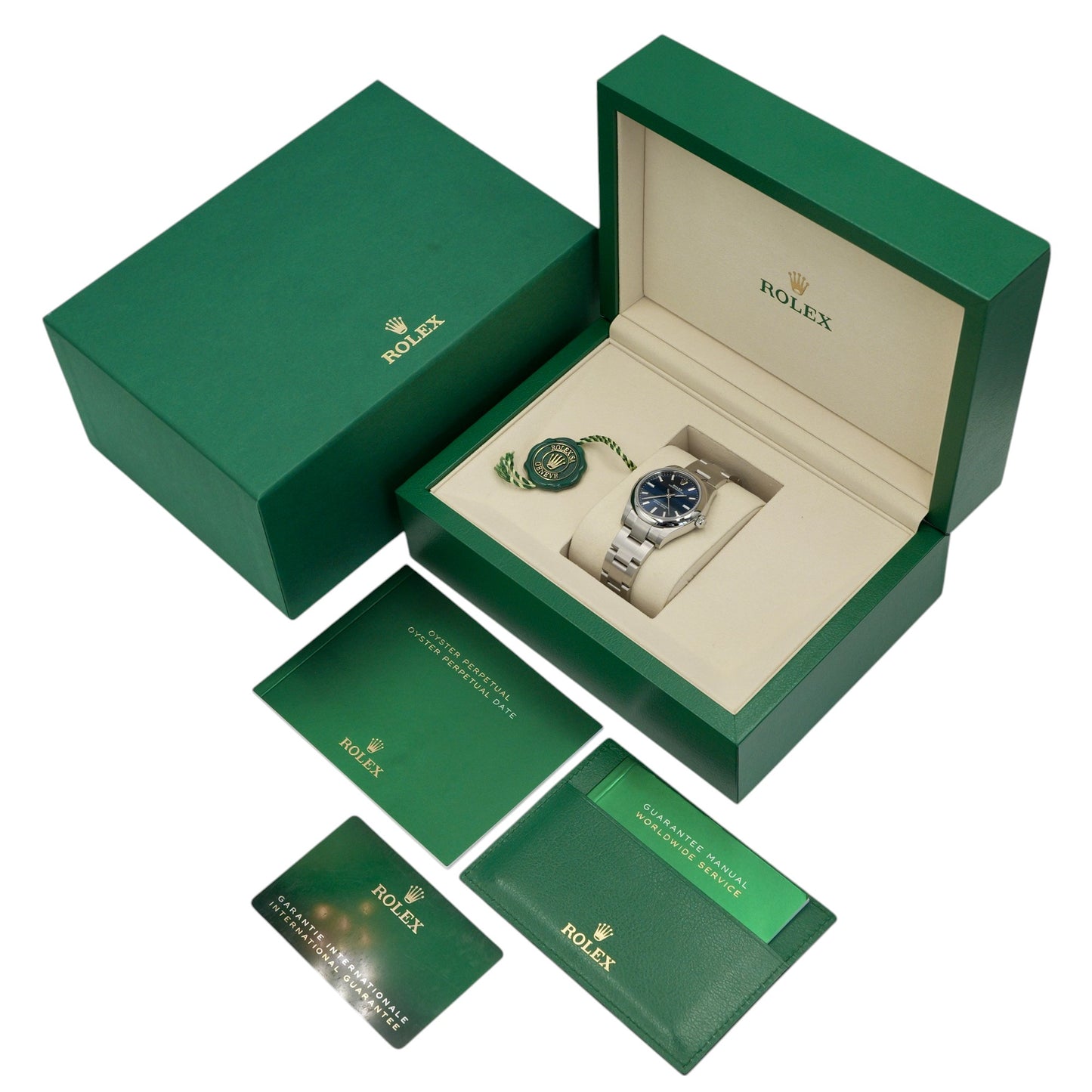 Rolex Oyster Perpetual 31 Blue Dial Smooth 277200 - Full Set (2025)