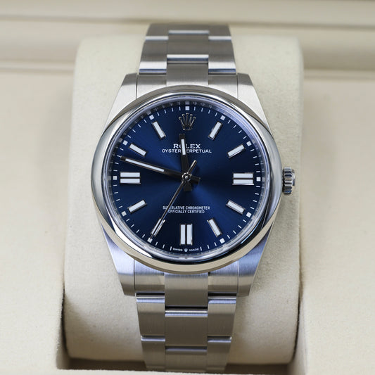 Rolex Oyster Perpetual 41 Blue Dial 124300 – Full Set (2025)