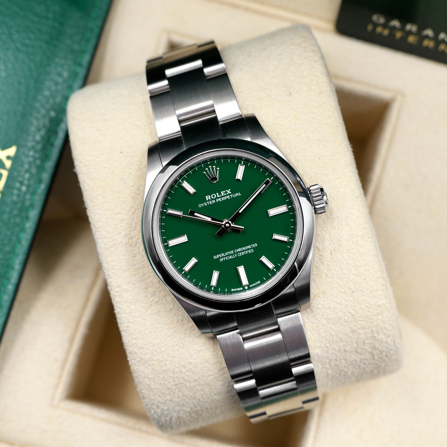 Rolex Oyster Perpetual 31 Green 277200 - Full Set (2025)