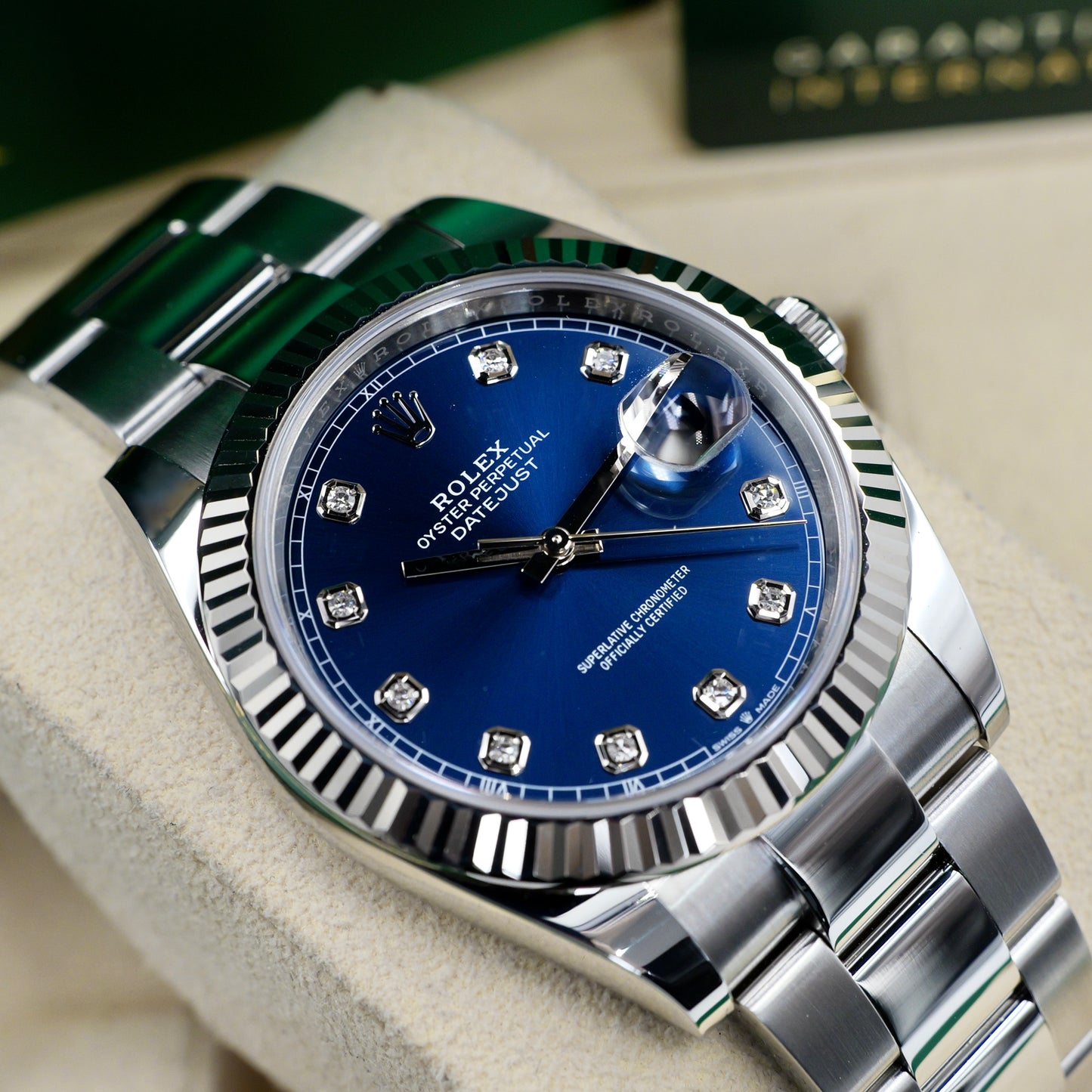 Rolex Datejust 41 Diamond Dot Dial Oyster 126334 - Full Set (2023)