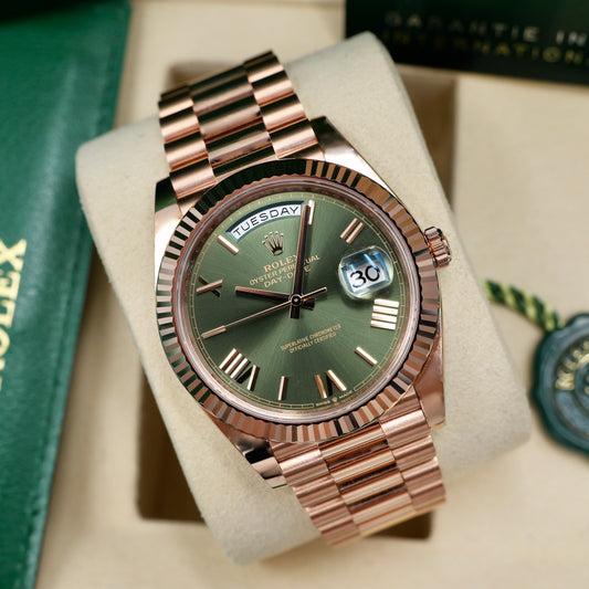 Rolex Day-Date 40 Olive 228235 - Full Set (2025)