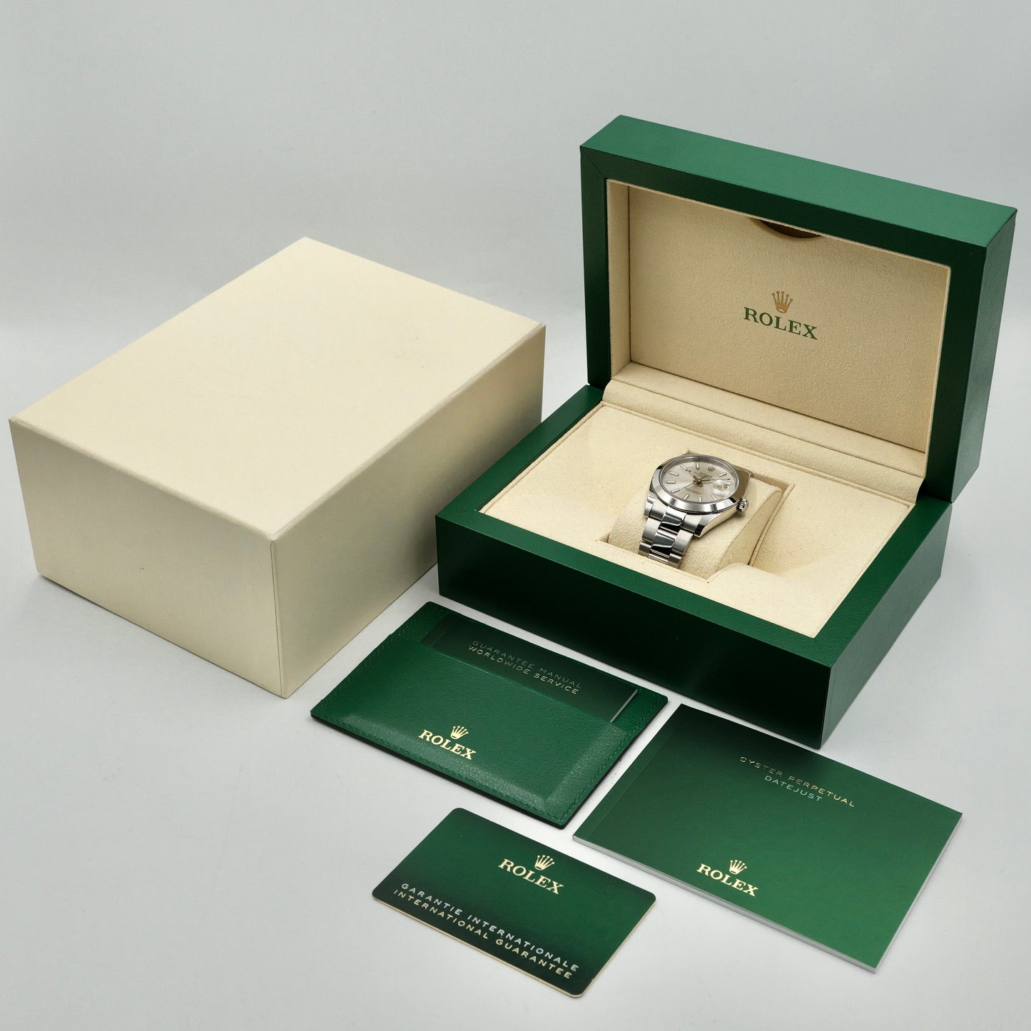 Rolex Datejust 41 Silver Dial Oyster 126300 - Full Set (2025)