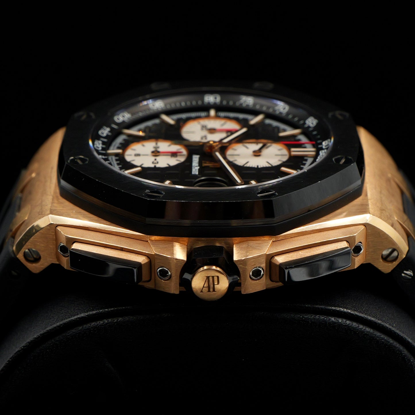 Audemars Piguet Royal Oak Offshore Chronograph Rose Gold Black Dial 26400RO - Full Set (2015)