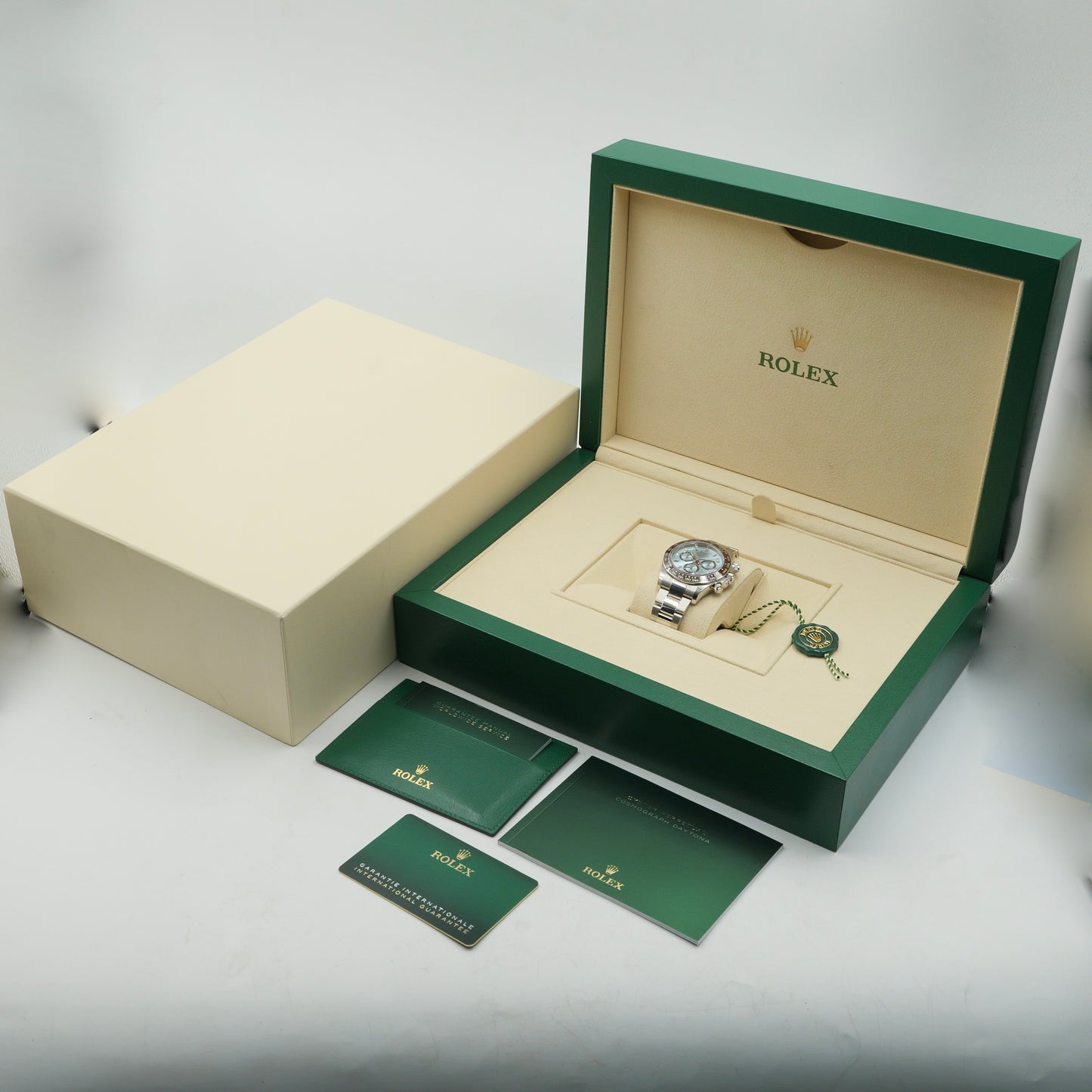 Rolex Daytona Platinum Baguette Daytona Fully Stickered Full Set 2024