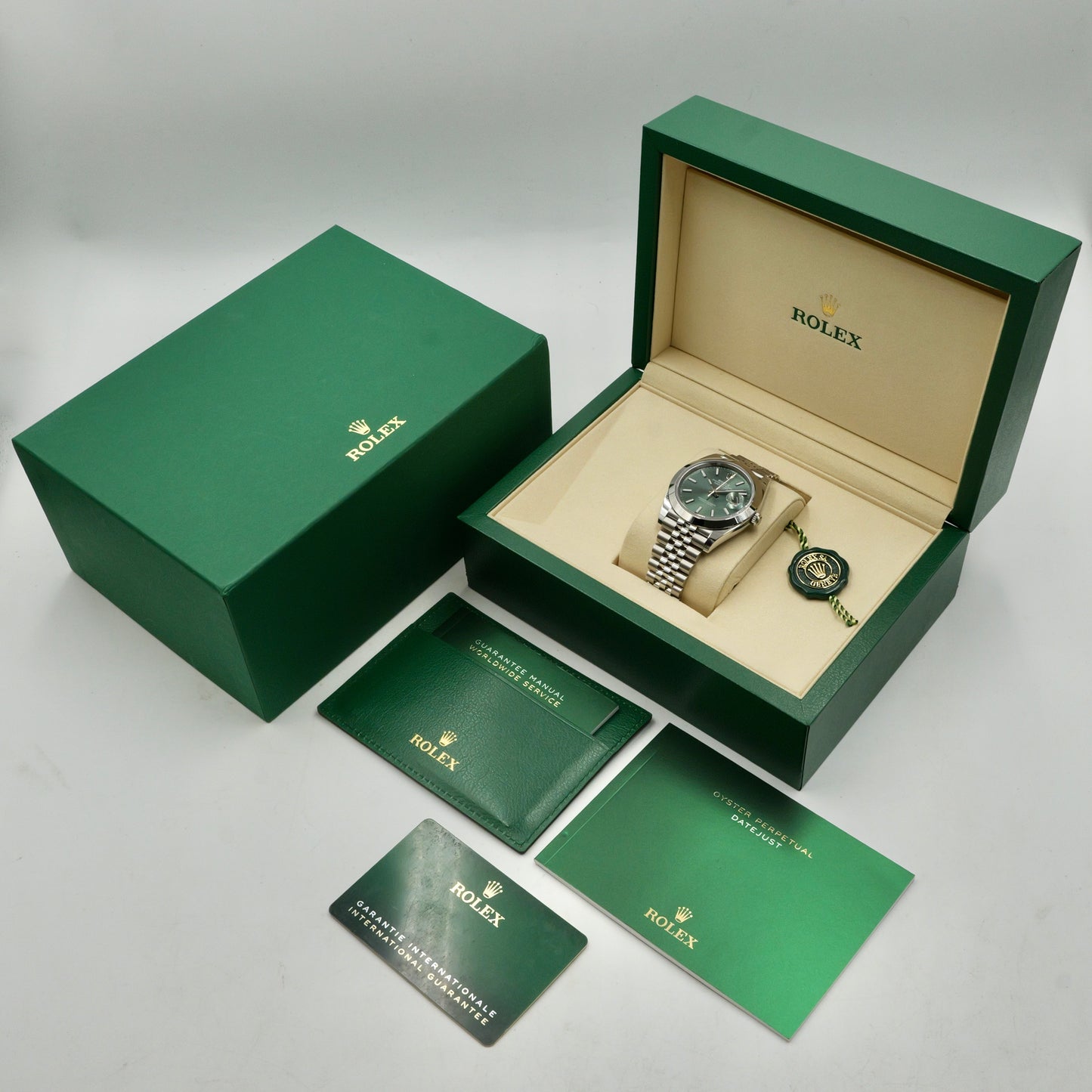 Rolex Datejust 41 Mint Green 126300 - Full Set (2025)