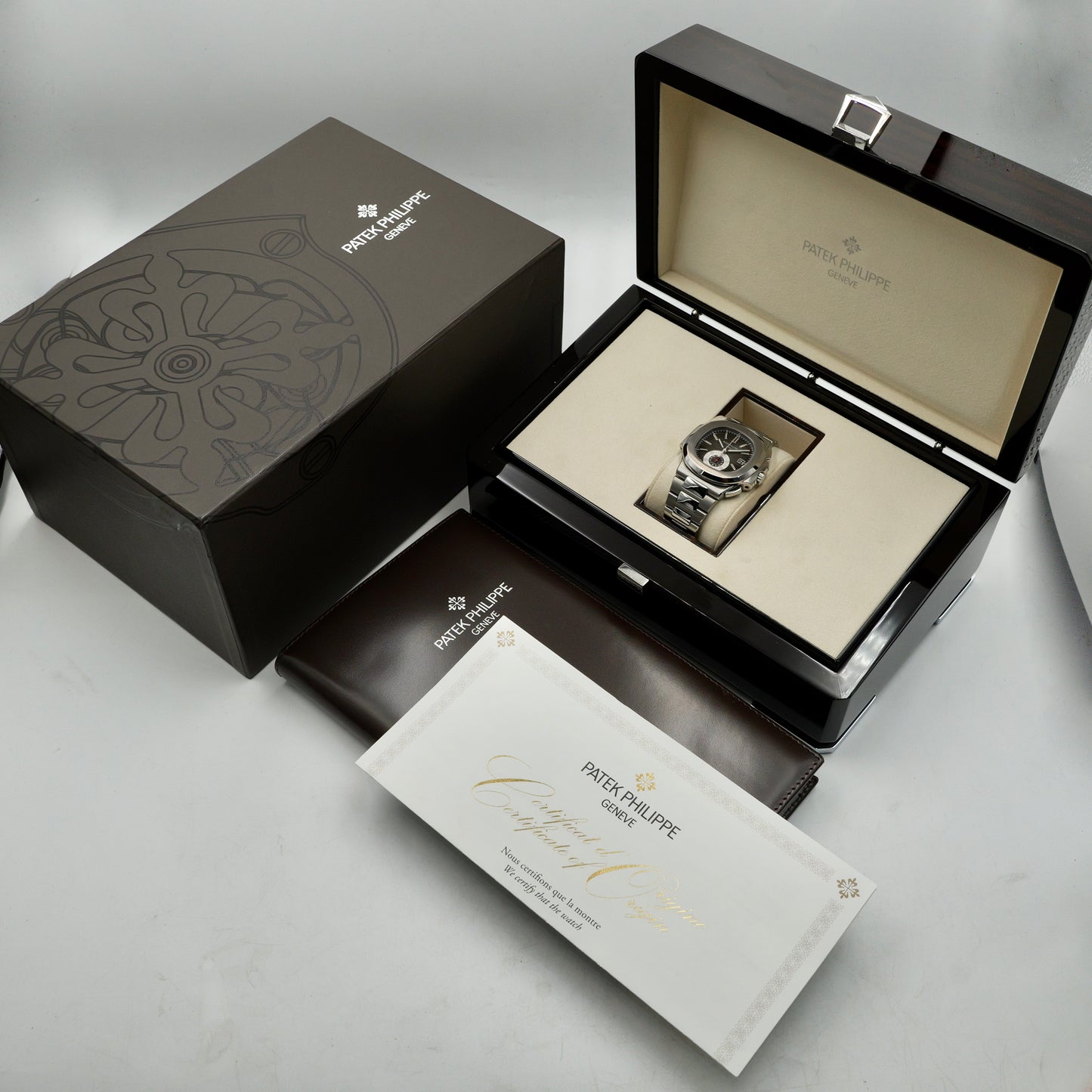 Patek Philippe Nautilus Black Dial 5980/1A-014 - Full Set (2014)