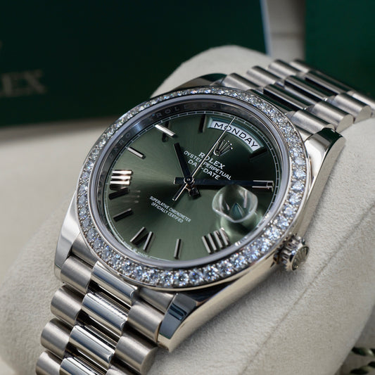 Rolex Day-Date 40 Olive Green RBR 228349RBR Full Set 2022