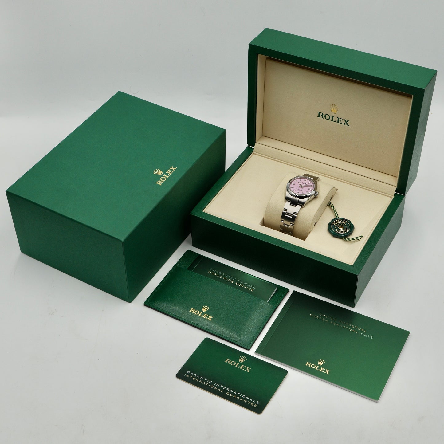 Rolex Oyster Perpetual 31 Pink Dial 277200 - Full Set (2025)