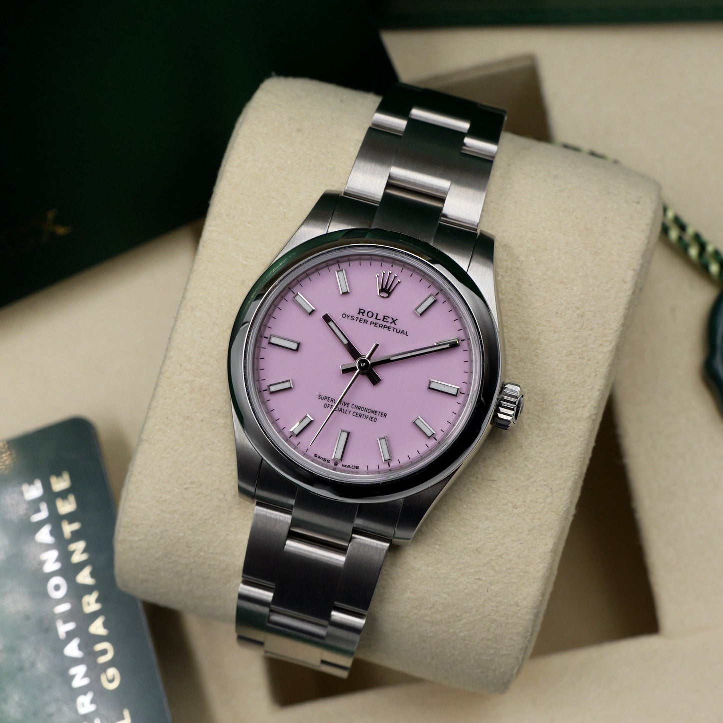 Rolex Oyster Perpetual 31 Pink Dial 277200 - Full Set (2025)