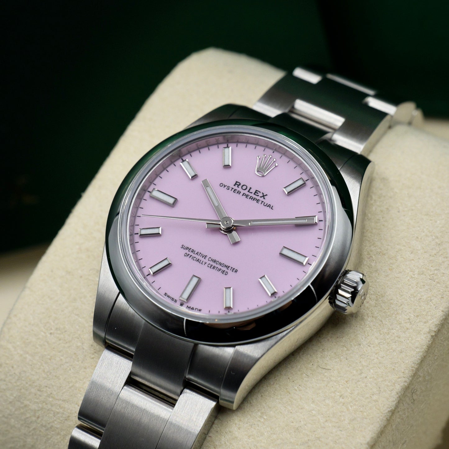 Rolex Oyster Perpetual 31 Pink Dial 277200 - Full Set (2025)