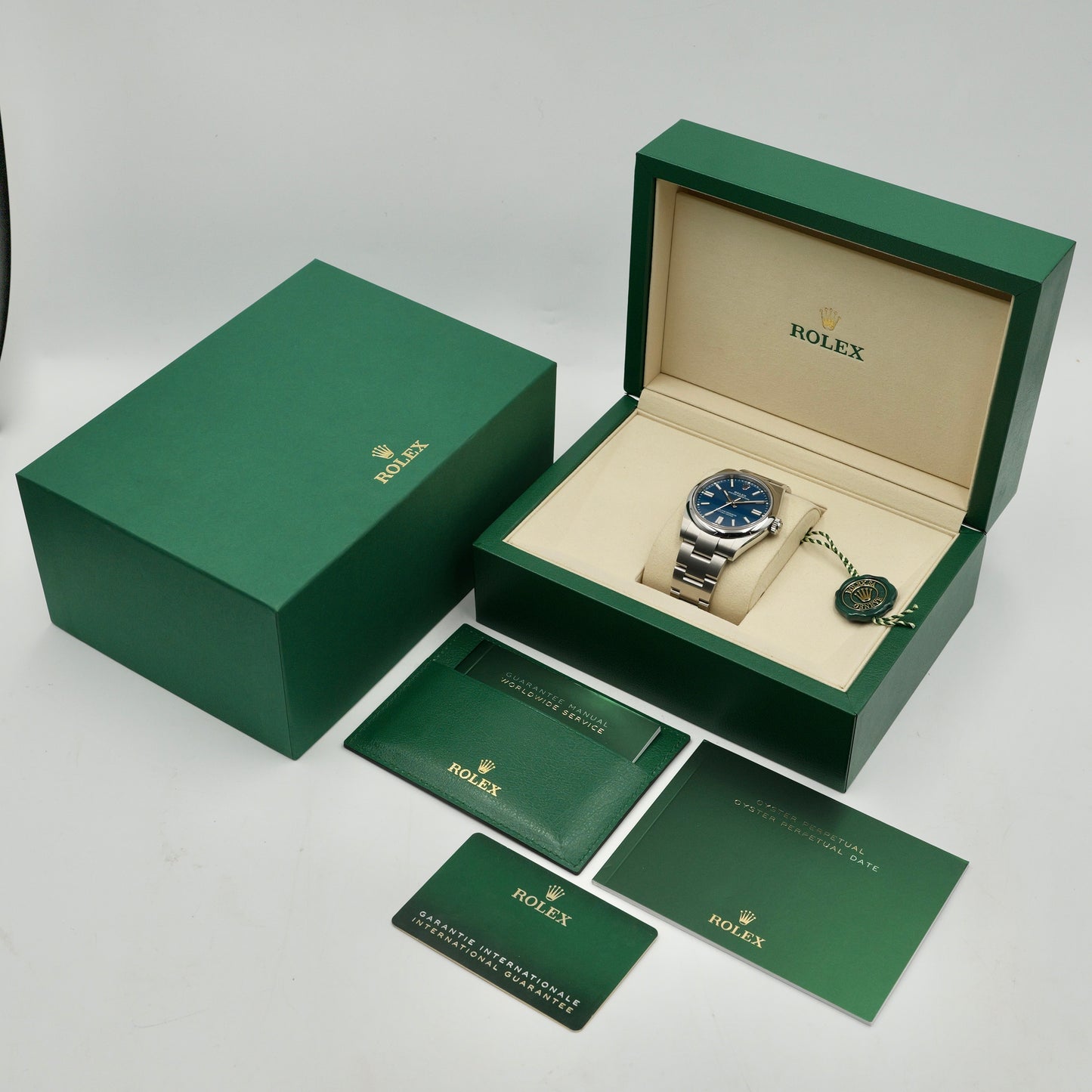 Rolex Oyster Perpetual Med Blue 134300 - Full Set (2025)