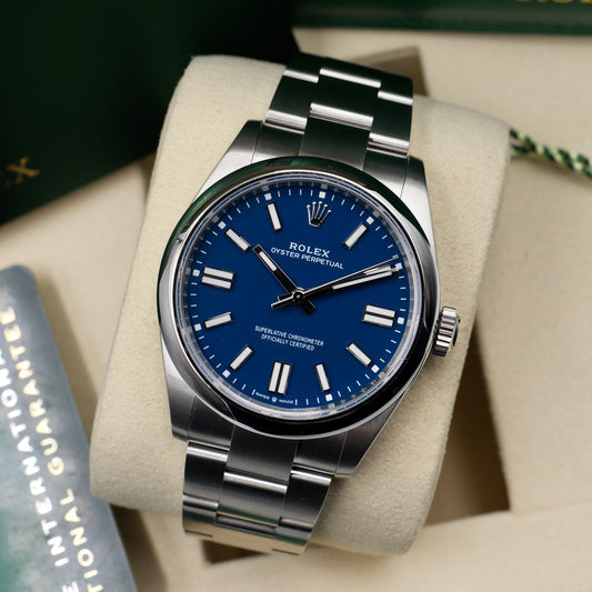 Rolex Oyster Perpetual Med Blue 134300 - Full Set (2025)