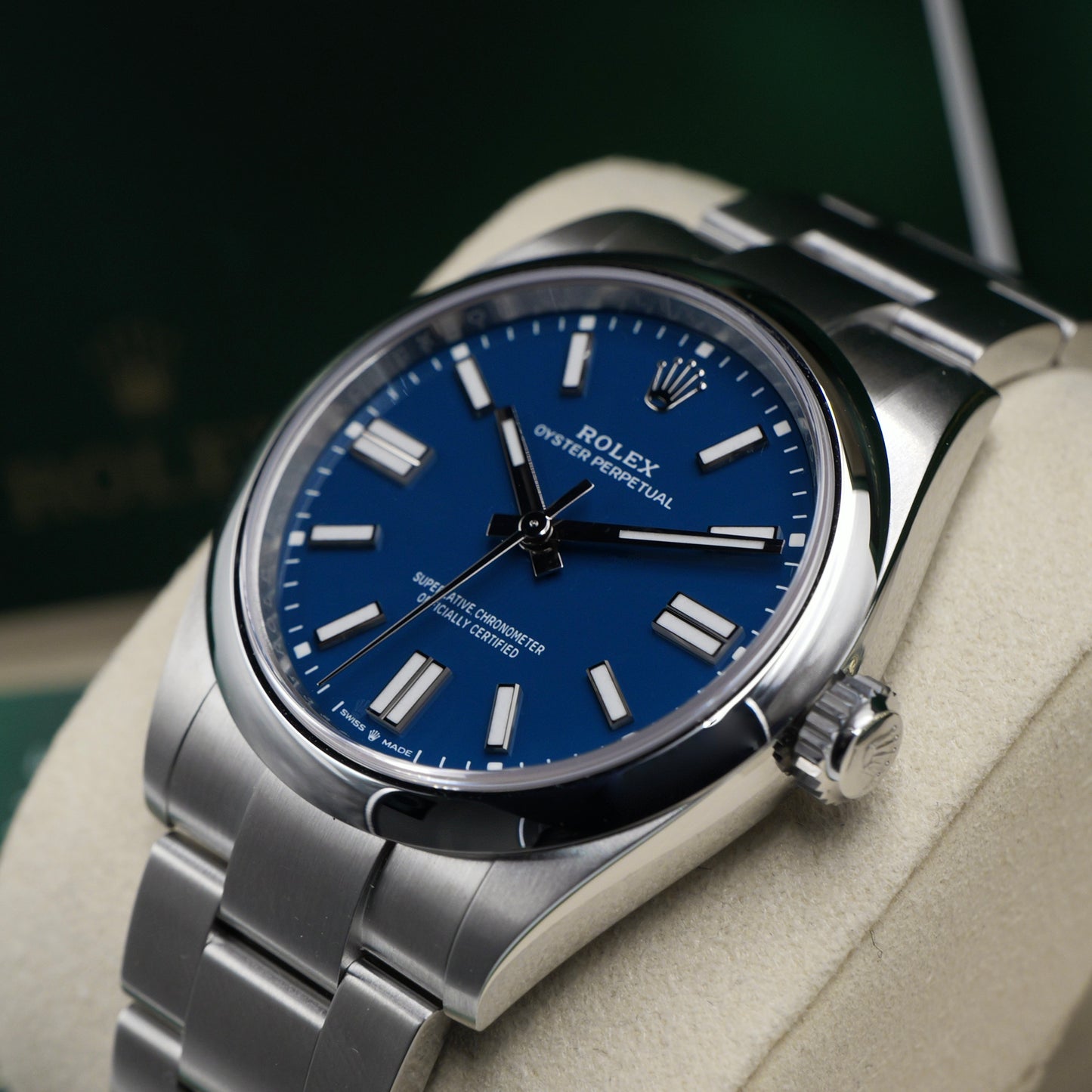 Rolex Oyster Perpetual Med Blue 134300 - Full Set (2025)