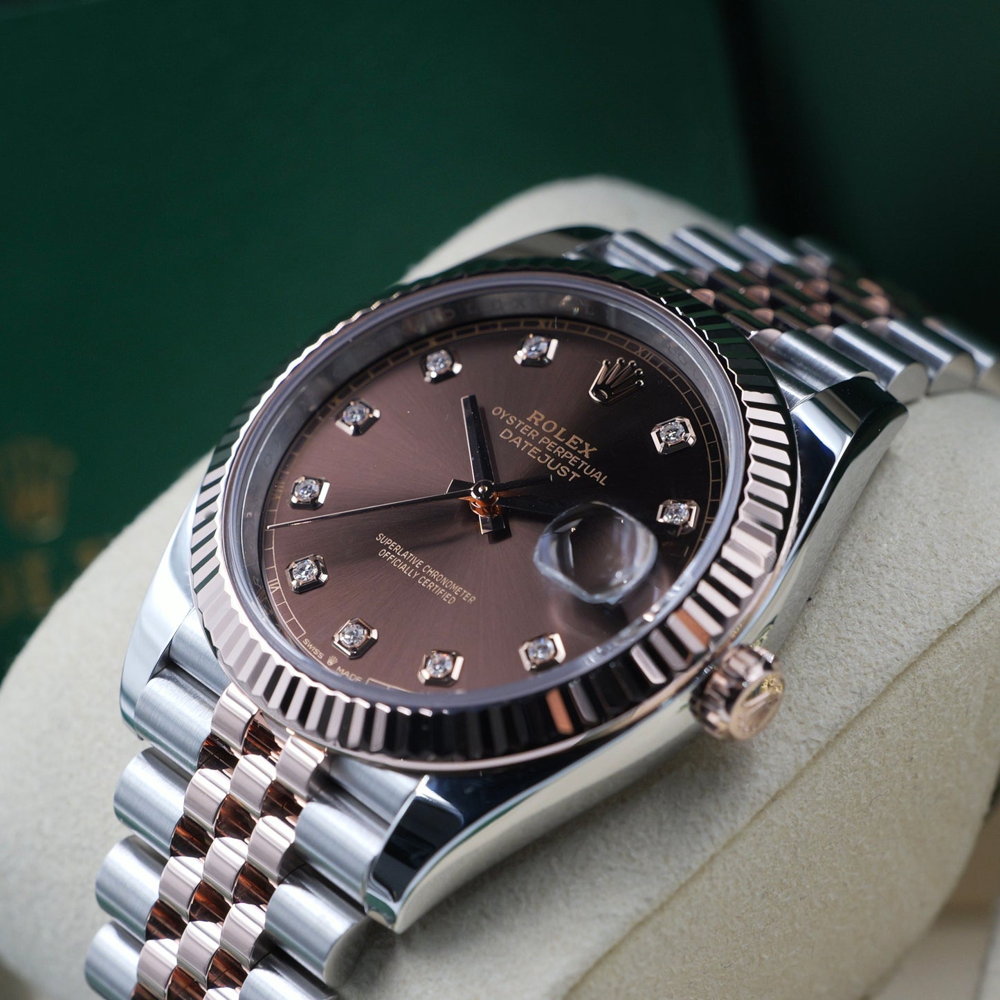 Rolex Datejust 41 Chocolate Diamond 126331 - Full Set (2025)
