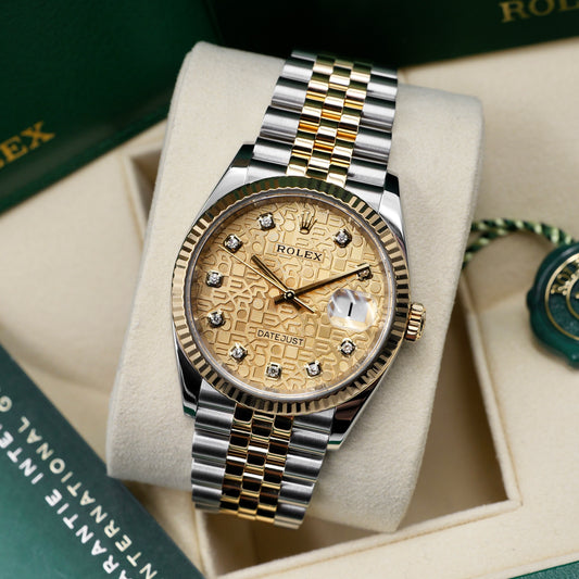 Rolex Datejust 36 Computer Motif Dial 126233 Full Set 2021