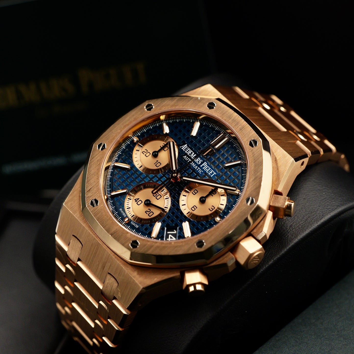 Audemars Piguet Royal Oak Chronograph Blue Dial 26239OR Full Set 2020