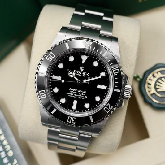 Rolex Submariner No-Date Black Dial 124060 - Full Set (2025)