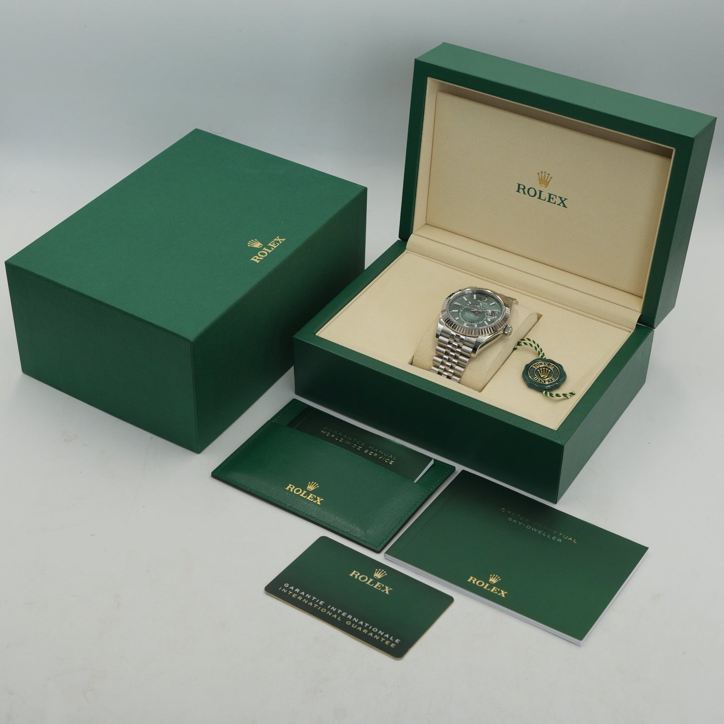 Rolex Sky-Dweller Green Dial Oyster 336934 - Full Set (2025)