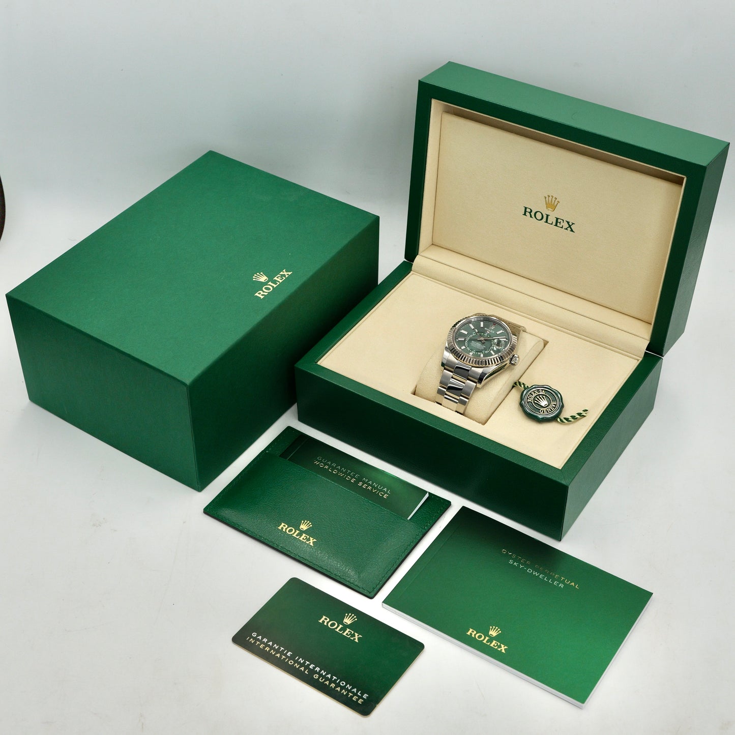 Rolex Sky-Dweller Green Dial Oyster 336934 - Full Set (2025)