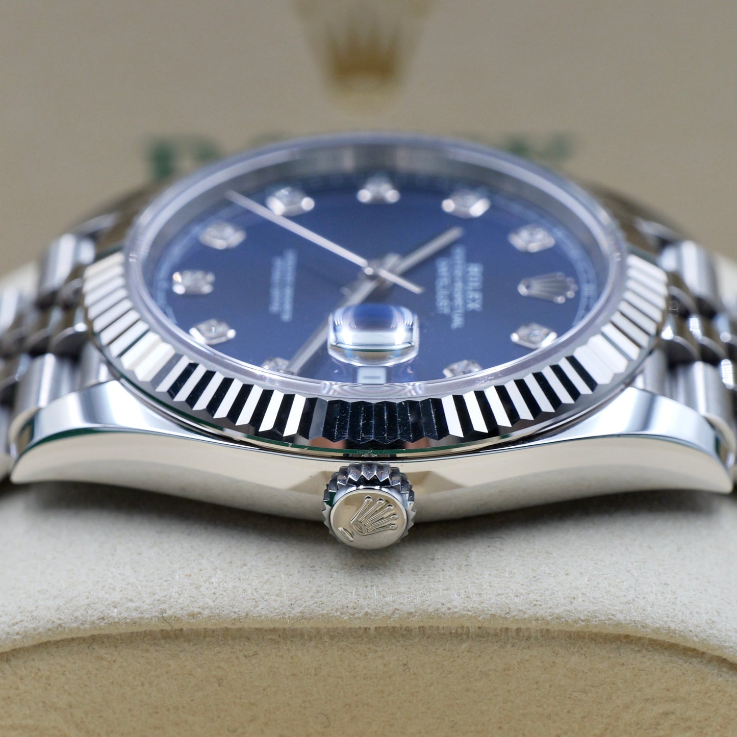 Rolex Datejust 41 Blue Diamond Dial 126334 - Full Set (2025)