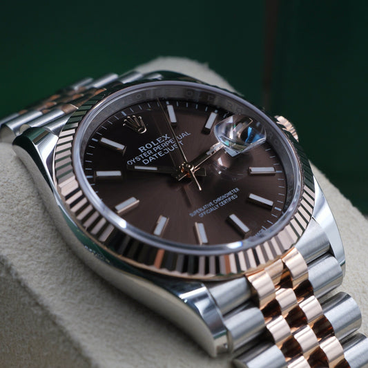 Rolex Datejust 36 Chocolate Dial Jubilee 126231 - Full Set (2024)