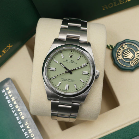 Rolex Oyster Perpetual 36 Pistachio 126000 - Full Set (2025)
