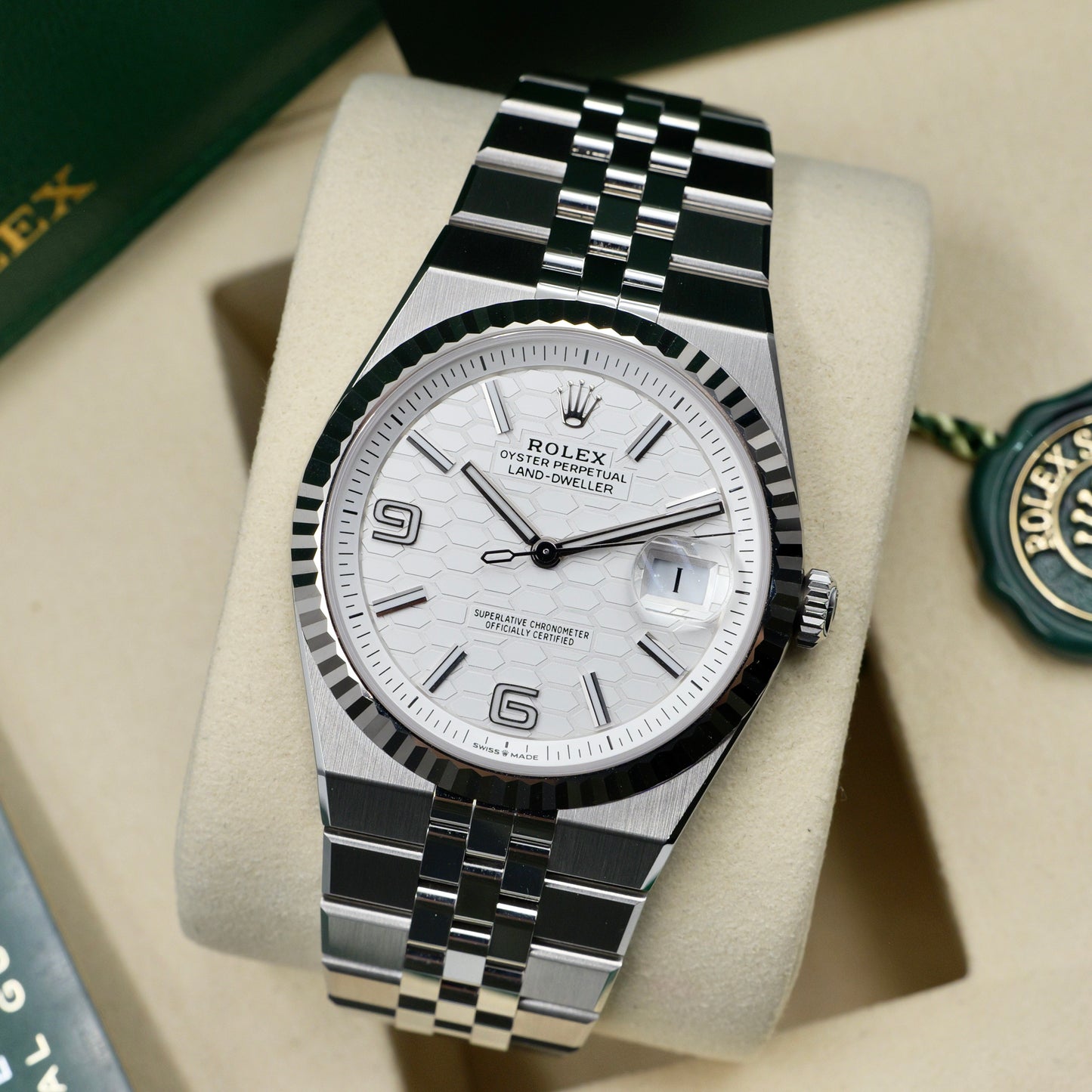 Rolex Land-Dweller White Dial 127334 - Full Set (2025)