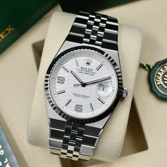 Rolex Land-Dweller White Dial 127334 - Full Set (2025)