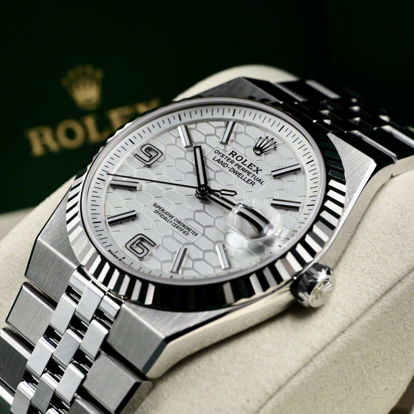 Rolex Land-Dweller White Dial 127334 - Full Set (2025)