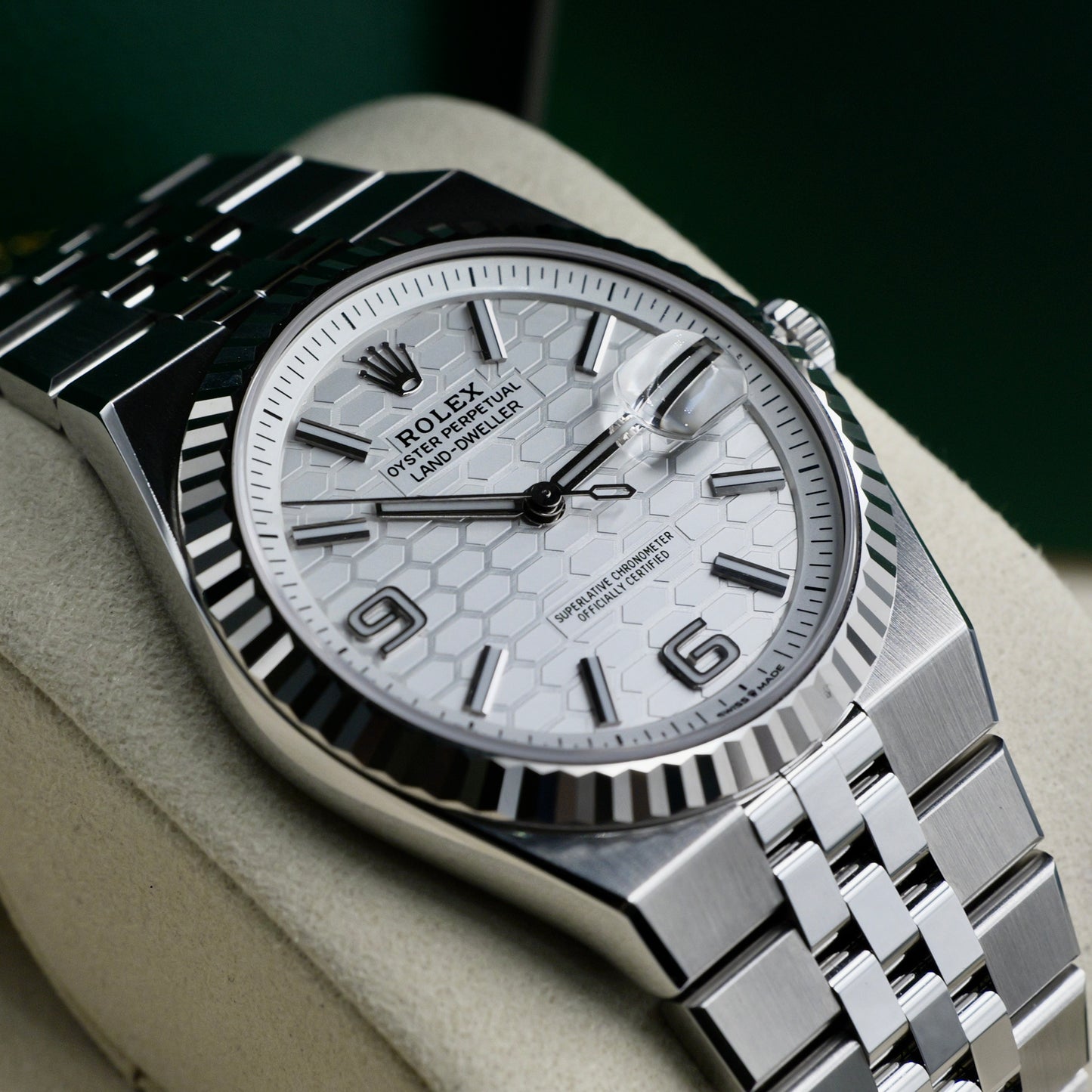 Rolex Land-Dweller White Dial 127334 - Full Set (2025)